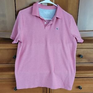 EUC Vineyard Vines Boys' XL Polo in Soft Red Heather